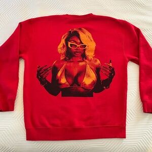 Hot Girl Summer" with the official Megan Thee Stallion merchandise crewneck